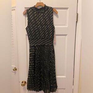 Dress with Gold polka dots